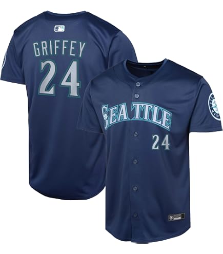 Amazon.com: Ken Griffey Jr Seattle Mariners #24 MLB Kids Youth 4